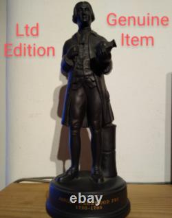 Figurine en basalte noir Josiah Wedgwood à collectionner 1972. Édition limitée numéro 581.