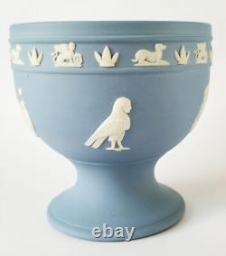Gobelet en jaspe Wedgwood bleu égyptien rare