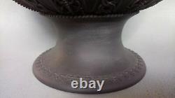 Grand Victorien Wedgwood Black Basalt Jasperware Footed / Pedestal Bowl