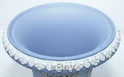 Grand Wedgwood 9 Superb Bleu Jasperware Campagna Urn Vase 1930