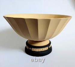 Grand bol en jaspe noir et tige de Wedgwood, collection de bibliothèque, en boîte