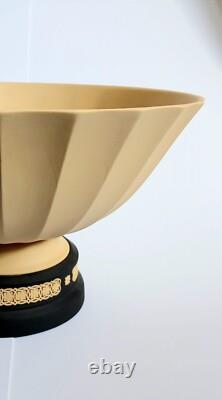 Grand bol en jaspe noir et tige de Wedgwood, collection de bibliothèque, en boîte