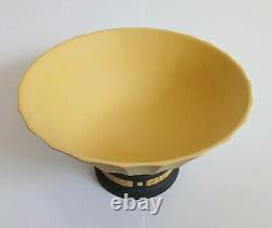 Grand bol en jaspe noir et tige de Wedgwood, collection de bibliothèque, en boîte