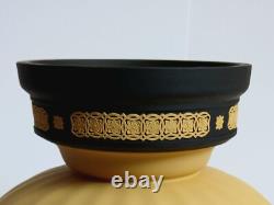 Grand bol en jaspe noir et tige de Wedgwood, collection de bibliothèque, en boîte