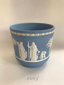 Grand pot en jaspe bleu Wedgwood en excellent état