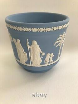 Grand pot en jaspe bleu Wedgwood en excellent état