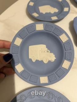 Grande collection de jaspe bleu Wedgwood vintage