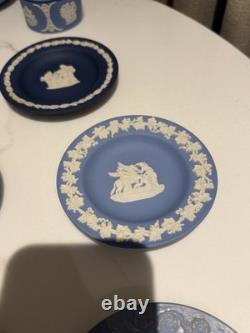 Grande collection de jaspe bleu Wedgwood vintage