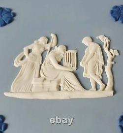 Groupe de Boîtes à Bijoux en Jasperware de Couleur Wedgwood avec Cage 1ère Qualité