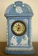 Horloge De Cheminée En Jaspe Wedgwood Tempus Fugit? Antique, Stoke