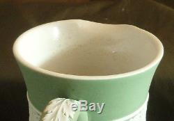 Huge Wedgwood Sage Green Dip Jasperware Etruscan Water Jug Pitcher