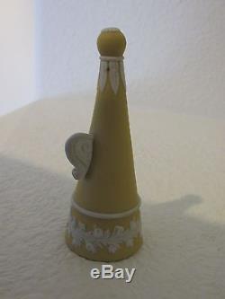 Incroyable Chamberstick De Jaspeware Plongé Jaune De Wedgwood Avec Snuffer