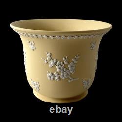 Jardinière en jaspe WEDGWOOD faite à la main jaune primevère '76