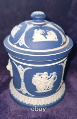 Jarre à tabac en jaspe Wedgewood du 19ème siècle avec couvercle, vers 1860