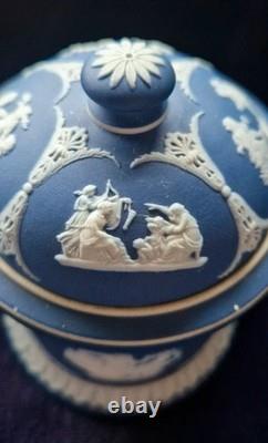 Jarre à tabac en jaspe Wedgewood du 19ème siècle avec couvercle, vers 1860