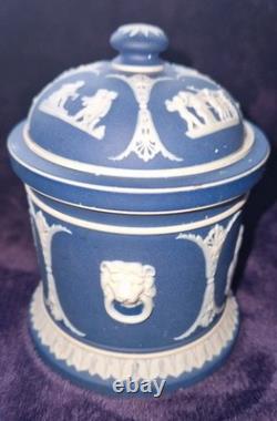 Jarre à tabac en jaspe Wedgewood du 19ème siècle avec couvercle, vers 1860