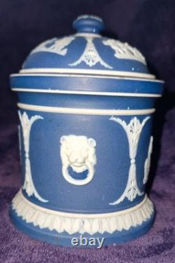 Jarre à tabac en jaspe Wedgewood du 19ème siècle avec couvercle, vers 1860