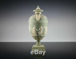 Klassizistische Wedgwood Vase 19. Jahrhundert 1879 Jasperware Musentanz Flaxman