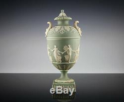 Klassizistische Wedgwood Vase 19. Jahrhundert 1879 Jasperware Musentanz Flaxman