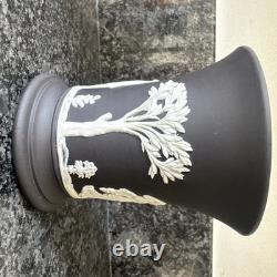 Lot de 3 vases Wedgwood Jasperware lilas, bleu et noir et vide-poche bleu canard – Très bon état