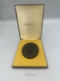 Médaille de portrait en jaspe noir basaltique Wedgwood de l'Earl Mountbatten de Birmanie