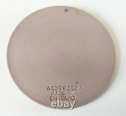 Médaillon Wedgwood Lilas Jasperware Cupidon et Cygne / Plaque