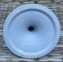 Paire de bougeoirs en jaspe bleu Wedgwood vintage, relief classique, 1969 et 1978