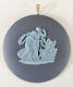 Pendentif En Jaspe Bleu Portland Wedgwood Représentant Cupidon Endormi Bijoux