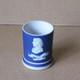 Petit Pot Josiah Wedgwood En Jasperware Bleu Cobalt Wedgwood