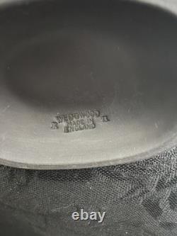 Pichet Wedgwood en basalte noir, poisson gurgle dauphin, 1977, excellent état