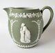 Pichet Antique En Jaspe Vert Wedgwood