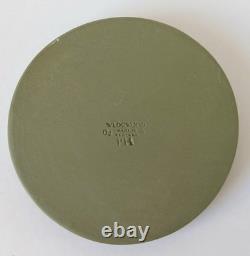 Plaque Jasper verte Wedgwood des Heures dansantes en jaspe rond