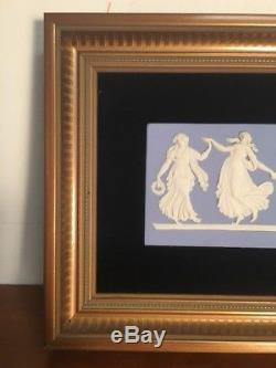 Plaque Murale Wedgwood Jasperware Blue Dancing Hours