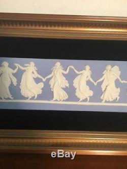 Plaque Murale Wedgwood Jasperware Blue Dancing Hours