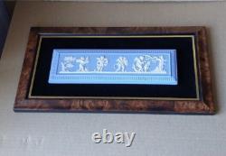 Plaque des QUATRE SAISONS en Jasperware BLEU de Wedgwood