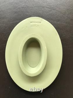 Plaque en argent de poussette en jaspe vert Wedgwood en excellent état