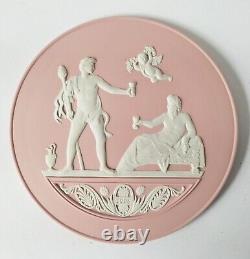 Plaque en boîte de l'assiette de l'année 2008 en jaspe rose Wedgwood