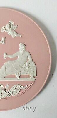 Plaque en boîte de l'assiette de l'année 2008 en jaspe rose Wedgwood