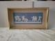Plaque Encadr&eacute;e En Jaspe Bleu Wedgwood "l'homme Aveugle" 14&times;7