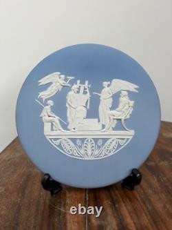 Plaque ronde en jaspe Wedgwood Apothéose d'Homère