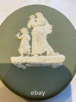Plaques de landau en jaspe vert Wedgwood