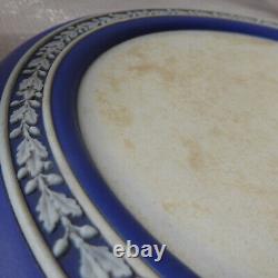 Plat à dessert couvert en jaspe bleu foncé de Wedgwood de l'époque antique des années 1890