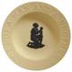 Plat En Jaspe Wedgwood Avec Canne Et Bord Noir &ndash; Esclavage : Ne Suis-je Pas Un Homme Et Un Fr&egrave;re ?