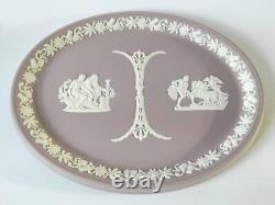 Plateau / Assiette en Jasperware Lilas de Wedgwood