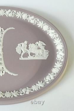Plateau / Assiette en Jasperware Lilas de Wedgwood