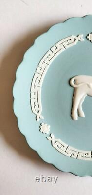 Plateau Zodiac en Jasperware Turquoise Wedgwood / ETO 2009 Année du Buffle en boîte
