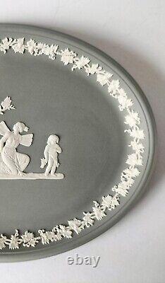 Plateau en jaspe gris Wedgwood Cupidon et Psyché