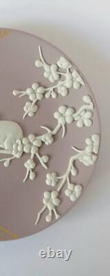 Plateau en jaspe lilas Wedgwood, ETO japonais, boîte de l'année 2020, année du Rat.