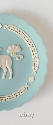 Plateau en jaspe turquoise Wedgwood 2015 Année de la Chèvre Plateau ETO japonais