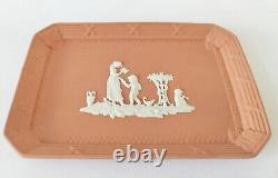 Plateau en jasperware terracotta Wedgwood Lady Templetown